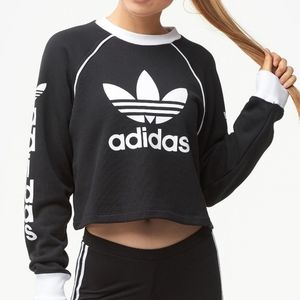 Adidas Originals Winter Ease Cropped Sweatshirt
